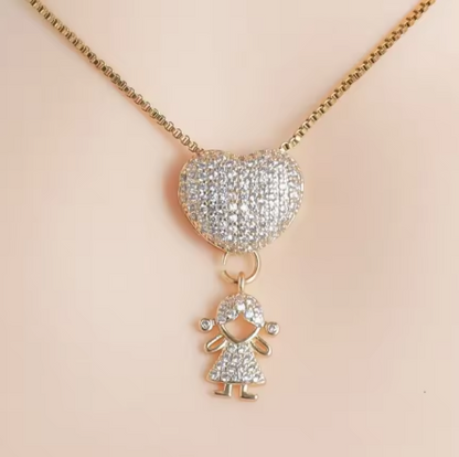 Collar Amor de Madre – Bañado en Oro de 18K